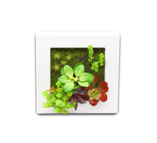 3D Wall Hanging Decoration Artificial Flowers Plants Pot Plastic Planter