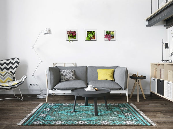 3D Wall Hanging Decoration Artificial Flowers Plants Pot Plastic Planter