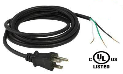 HISUN LED UL listed (18AWG) 3x0.824mm 300V 2FT RUITAIN 3 Wire Plug
