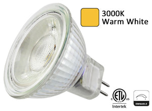 MR16 5 Watt LED 12V AC or DC GU5.3 Dimmable - Low Voltage - LEDLight