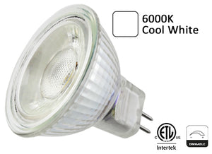 5W MR16 Spotlight with GU5.3 Base (12V AC/DC Low Voltage)