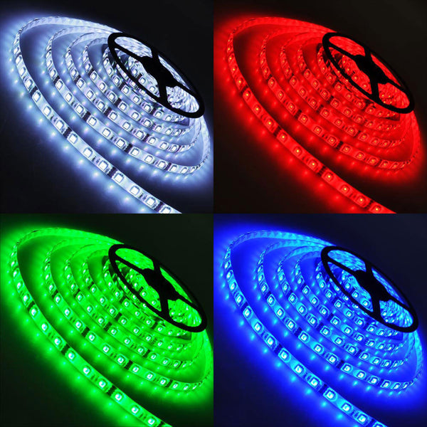 HISUN LED Single Color Strip Lights Waterproof IP63 72W 12V  16'5" 300 unit SMD 5050 LEDs
